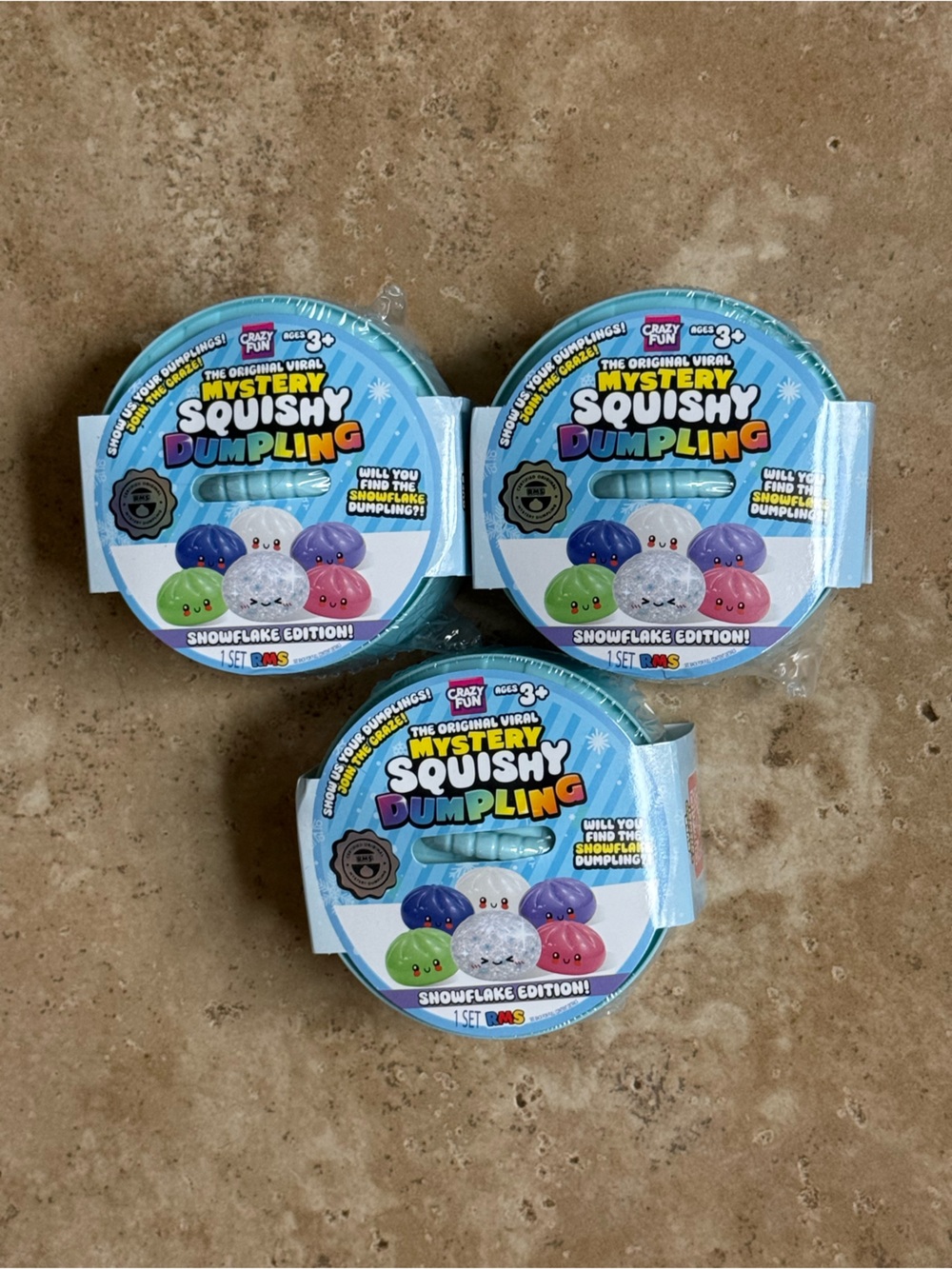 Mystery Squishy Dumpling Kids Squishy - Walmart version-lot of 3